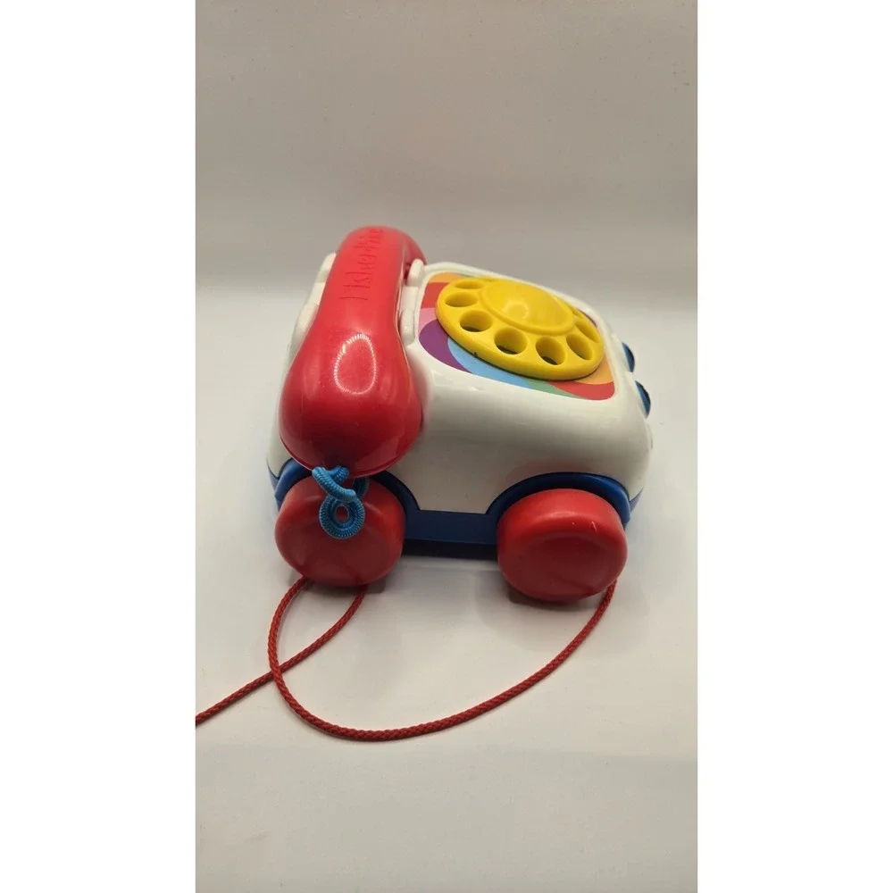 Fisher Price Chatter Telephone Pull Toy Vintage 2000 Mattel Working Dial Baby